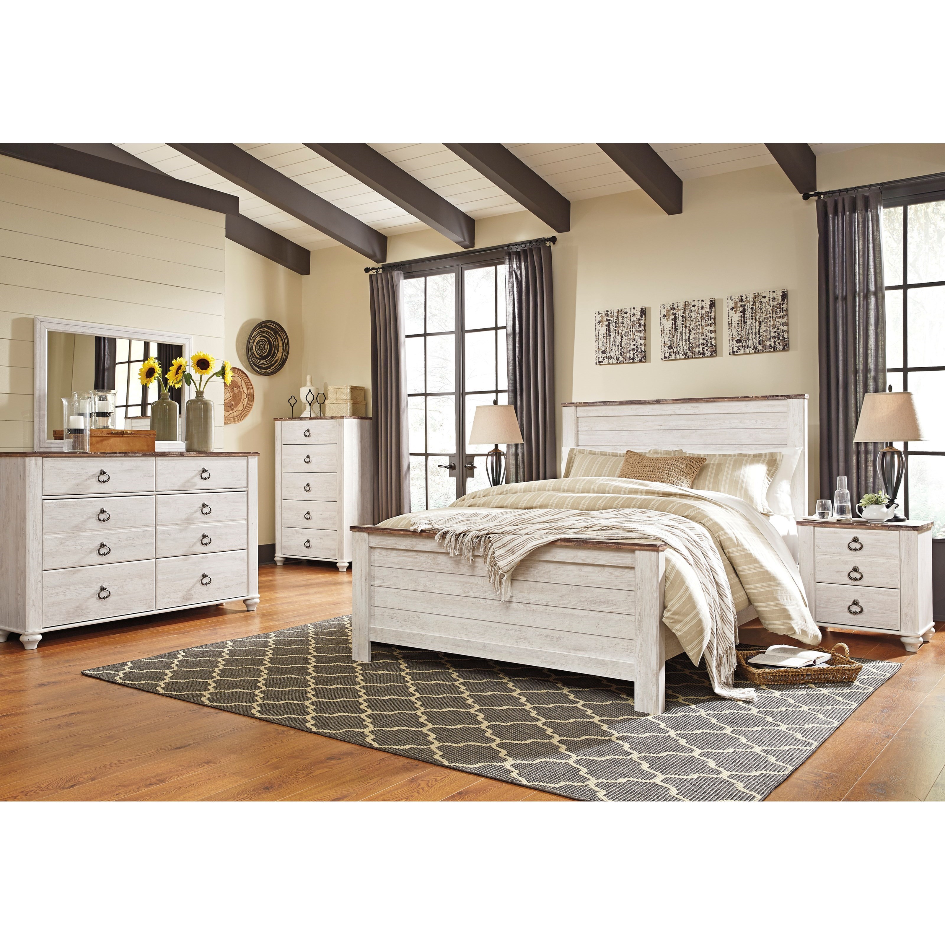 Signature Design by Ashley Willowton Queen Bedroom Group Royal